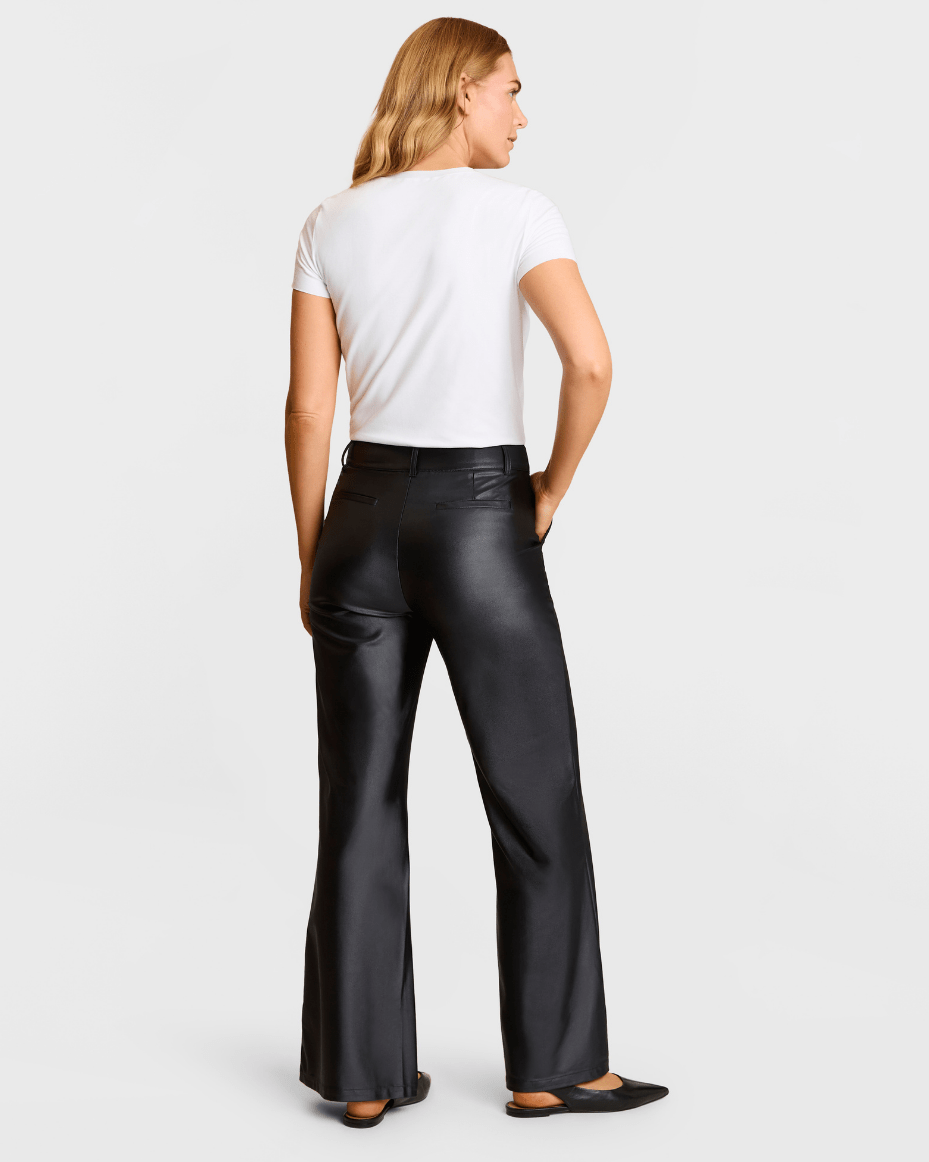 Commando Matte Metallic Wide Leg Trouser - COMMANDO - Luxe Leopard