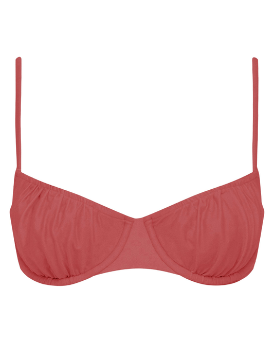 Peony Everlasting Ruched Balconette - PEONY - Luxe Leopard