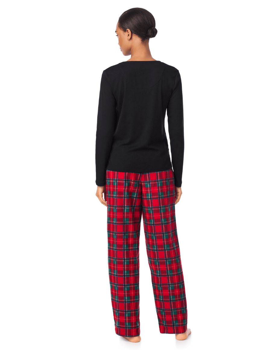 Ralph Lauren Long Sleeve Crew Neck Top and Long Sleeve Pant PJ Set - RALPH LAUREN - Luxe Leopard