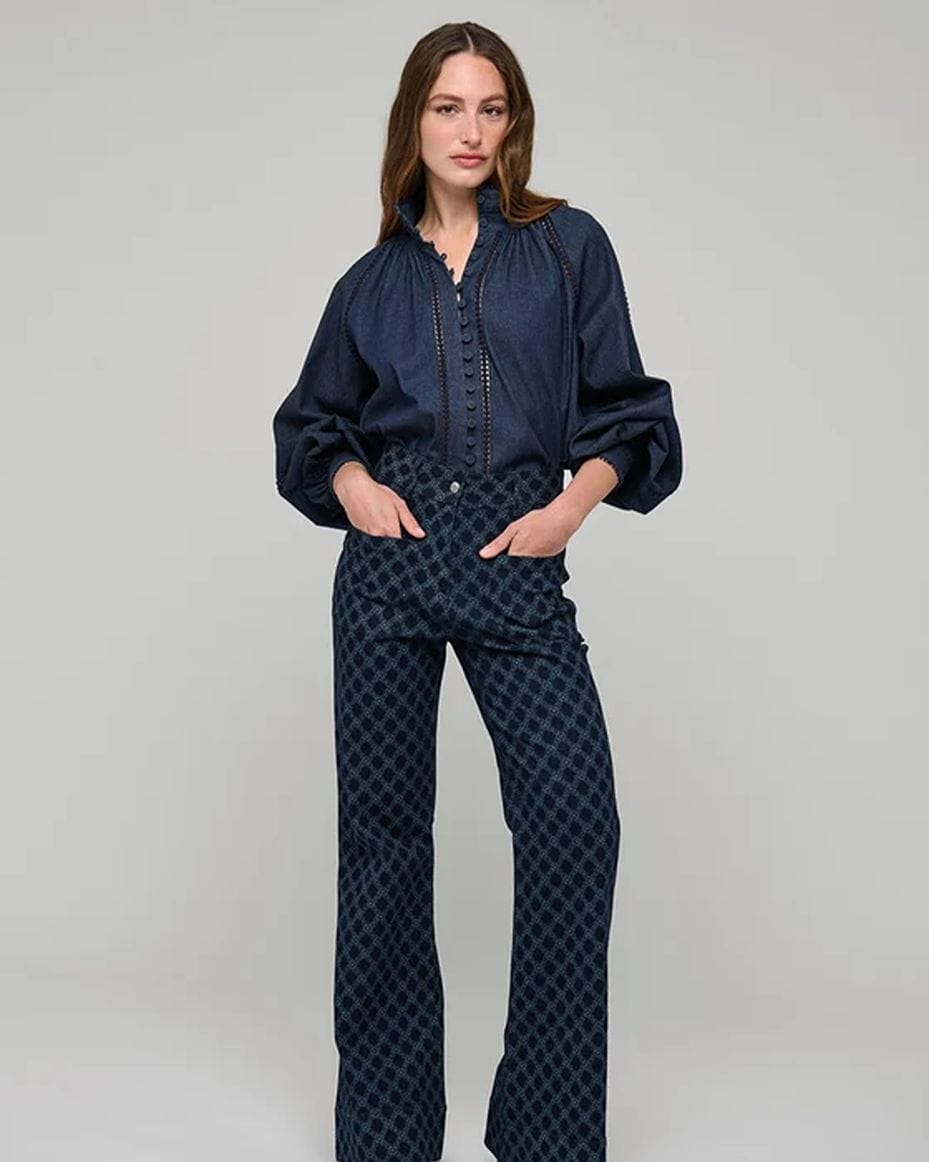 Dea Kudibal Monia Blouse With Stand Collar - DEA KUDIBAL - Luxe Leopard