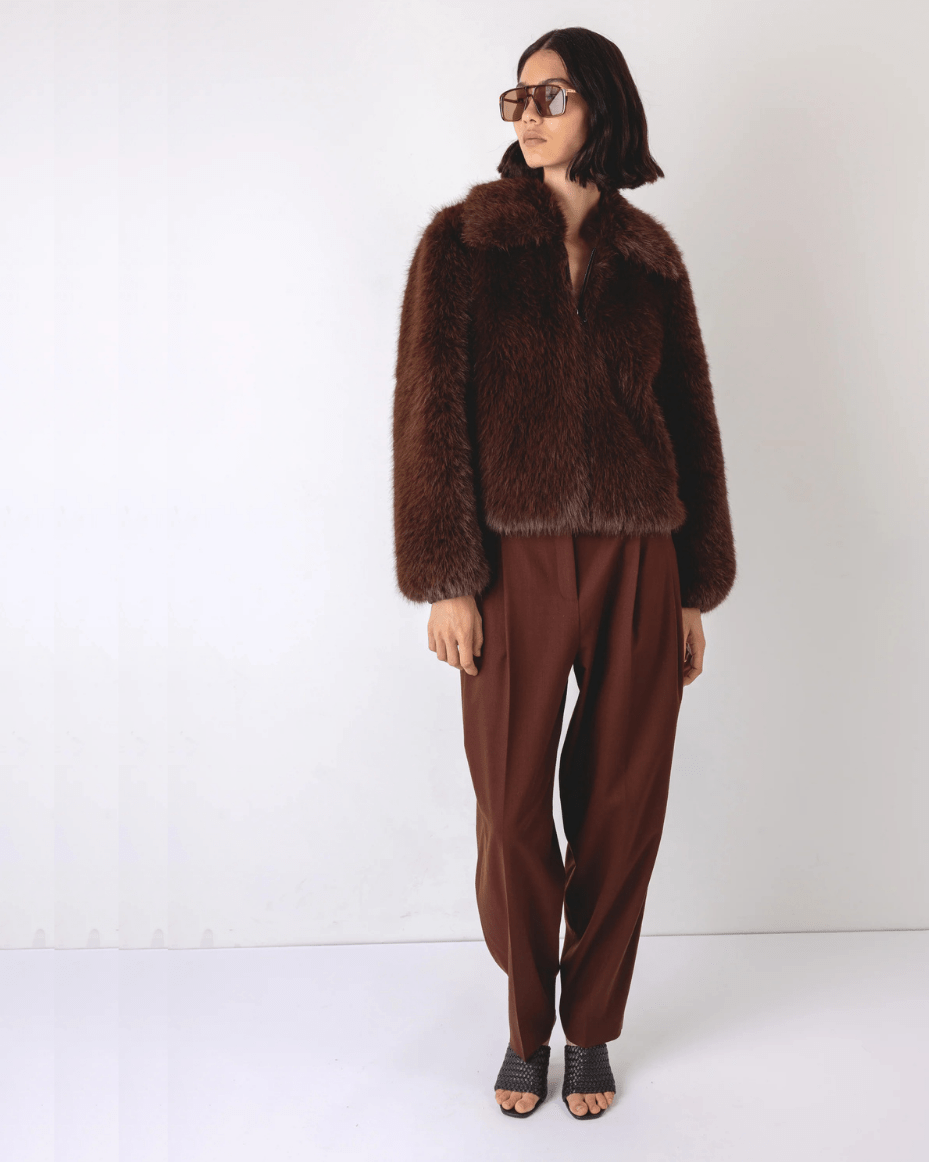 Vivere Indie Short Hair Jacket - VIVERE - Luxe Leopard