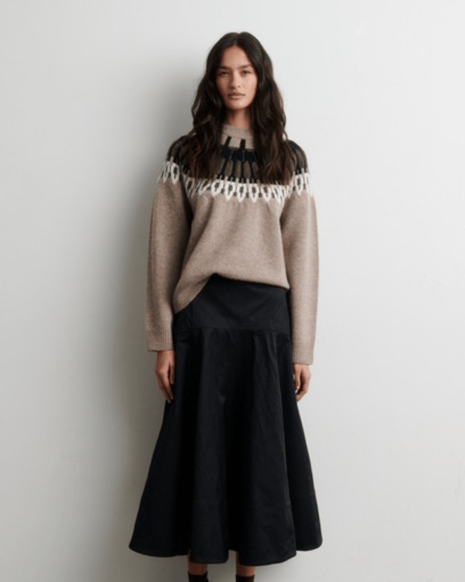 Second Female Arlo Knit O-Neck - SECOND FEMALE - Luxe Leopard