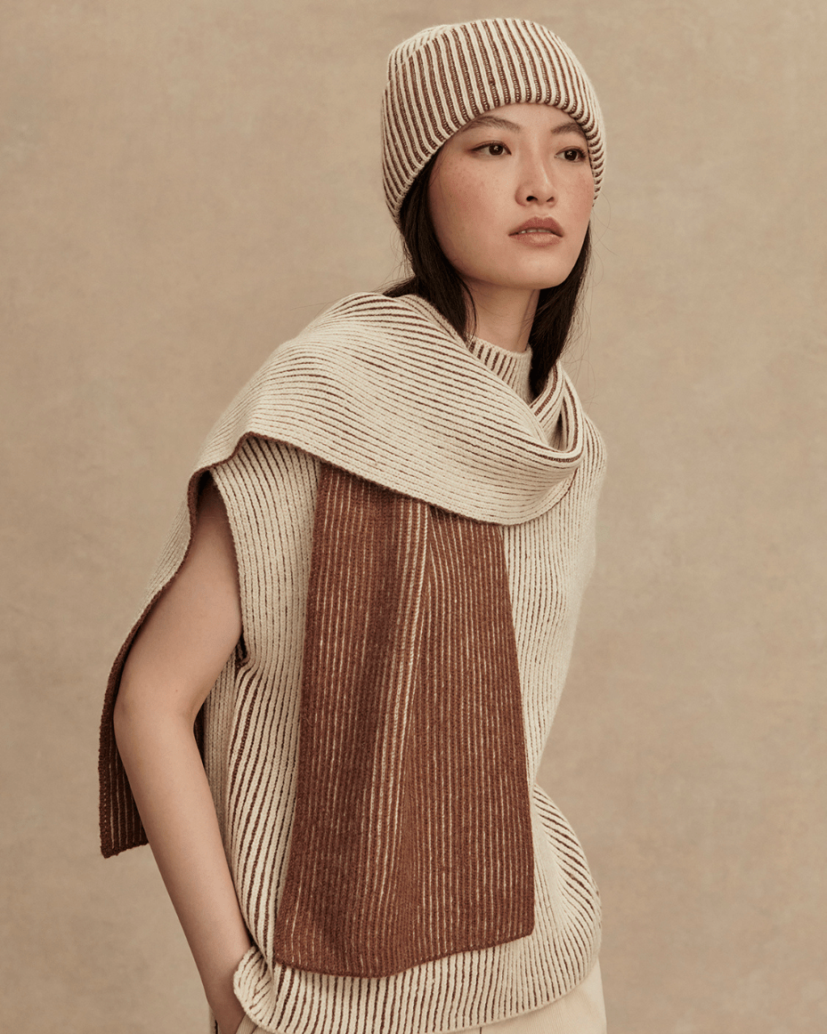 Varley Deville Plated Scarf - VARLEY - Luxe Leopard