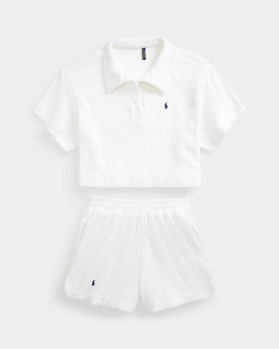 Polo Ralph Lauren Terry Polo Shirt & Short Set - Luxe Leopard