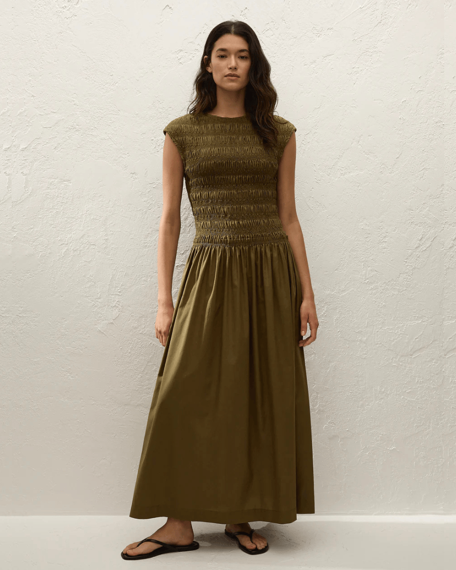 Faithfull The Brand Ale Midi Dress - FAITHFULL THE BRAND - Luxe Leopard