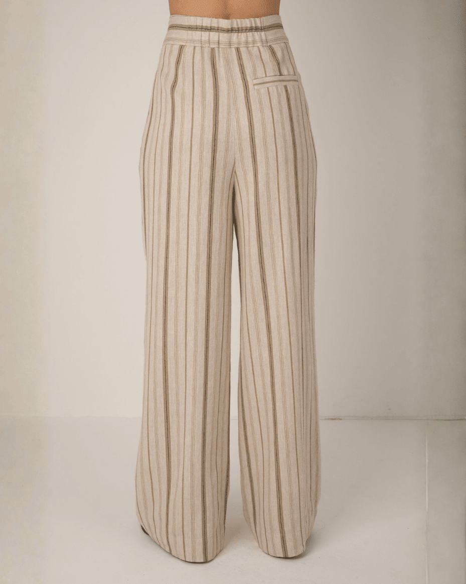 Vivere Nellie Stripe Trouser - VIVERE - Luxe Leopard