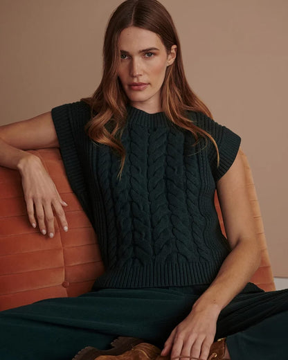 Varley Pixie Relaxed Knit Tank Ponderosa Pine - VARLEY - Luxe Leopard