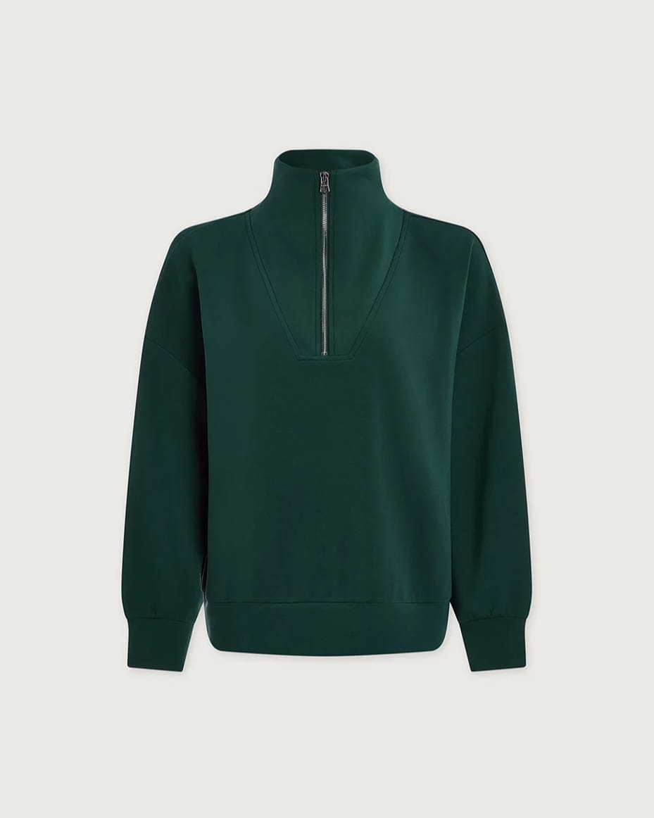 Varley Hawley Half Zip Sweat Ponderosa Pine - VARLEY - Luxe Leopard