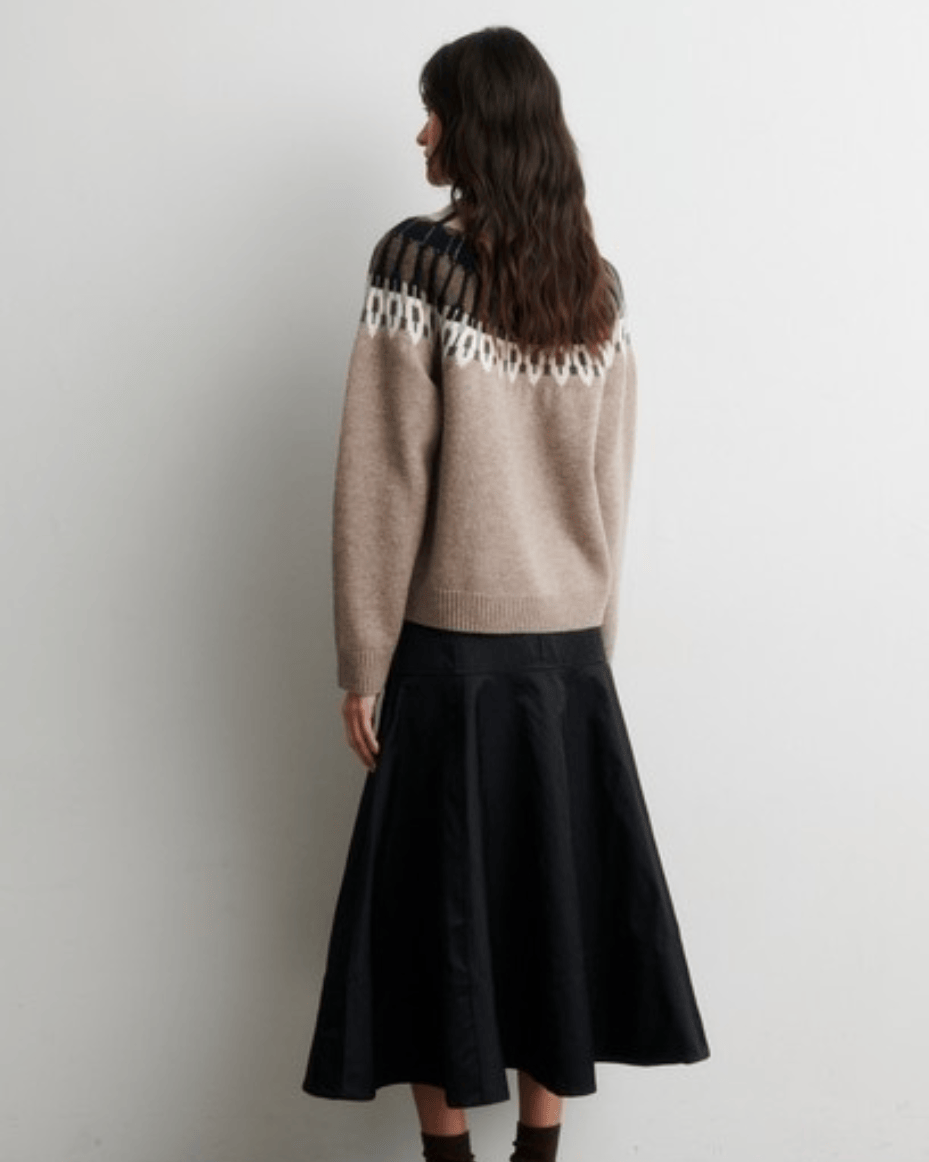 Second Female Arlo Knit O-Neck - SECOND FEMALE - Luxe Leopard