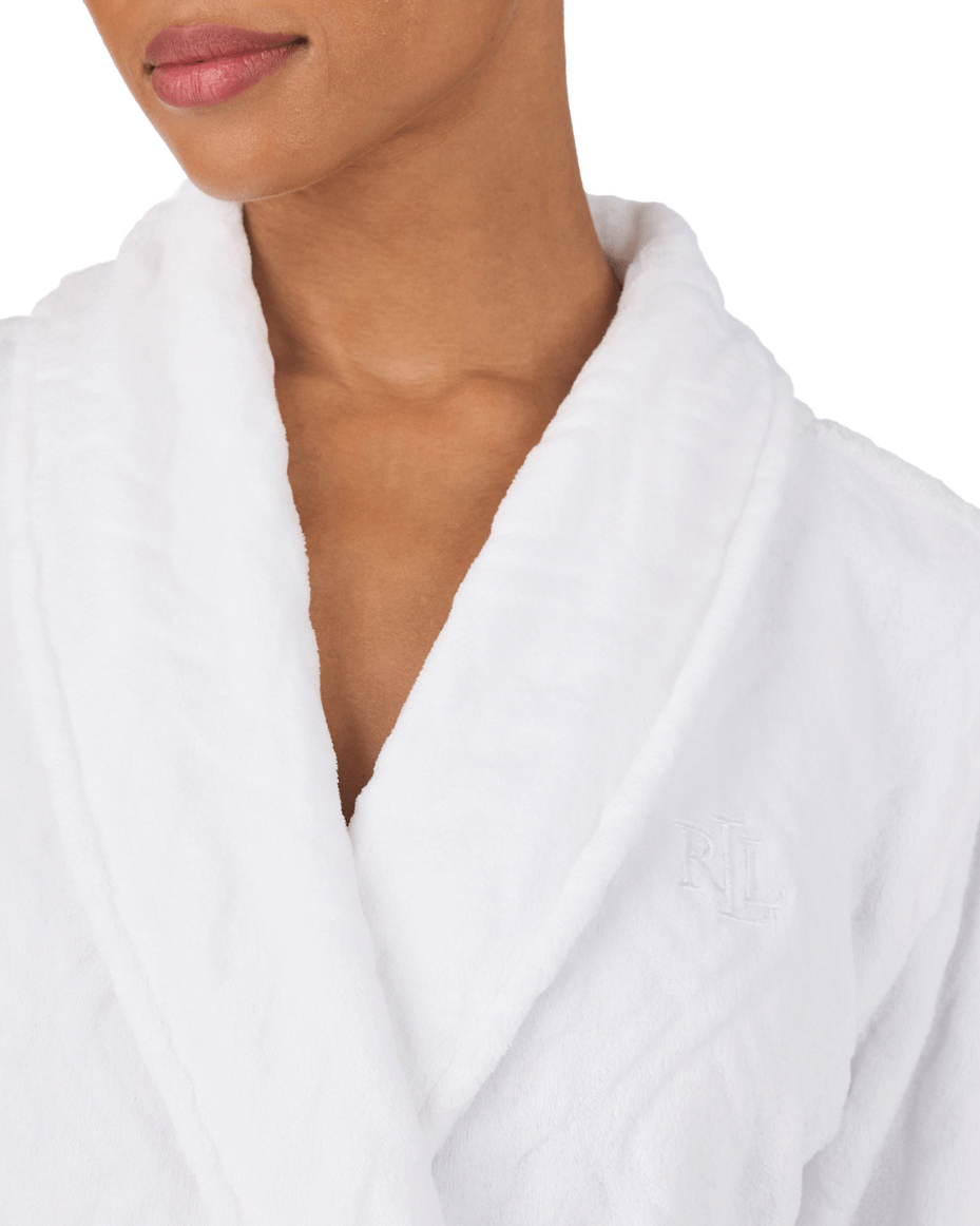 Ralph Lauren Long Sleeve Shawl Collar Long Robe - RALPH LAUREN - Luxe Leopard