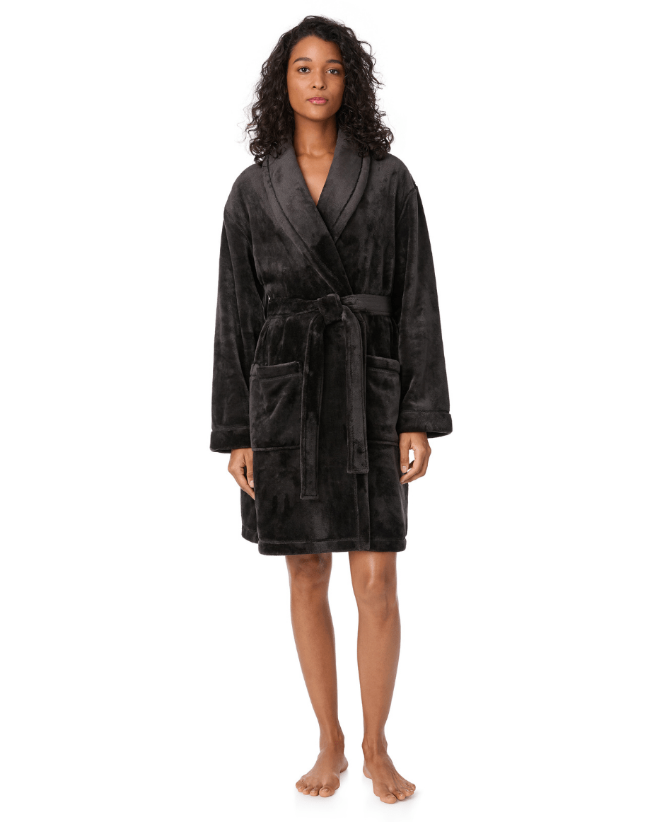 DKNY Long Sleeve Long Robe - DKNY - Luxe Leopard