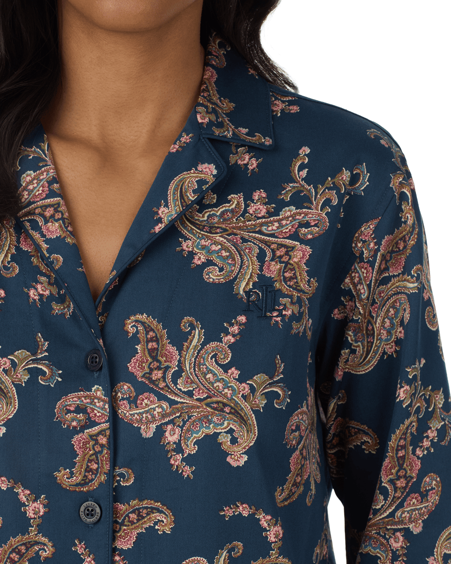 Lauren Ralph Lauren Long Sleeved Short Sleepshirt