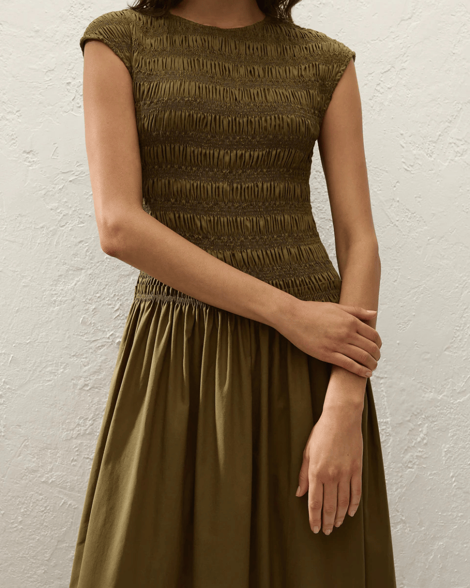 Faithfull The Brand Ale Midi Dress - FAITHFULL THE BRAND - Luxe Leopard