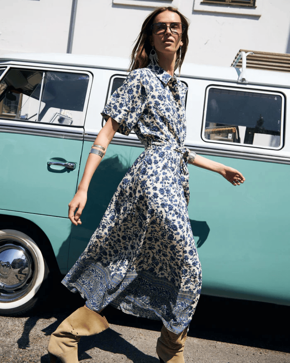 Lollys Laundry Blake Midi Dress - LOLLYS LAUNDRY - Luxe Leopard