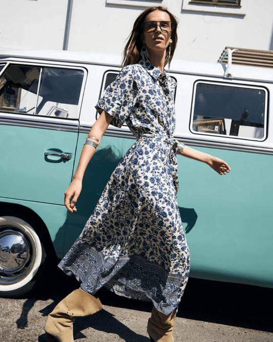Lollys Laundry Blake Midi Dress - LOLLYS LAUNDRY - Luxe Leopard