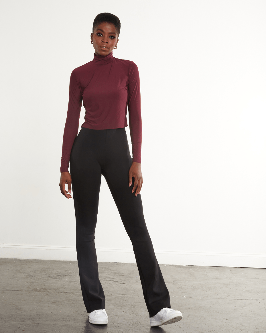 Commando Comfort Commando Neoprene Flare Legging - Black | Sculpting Comfort & Chic ...