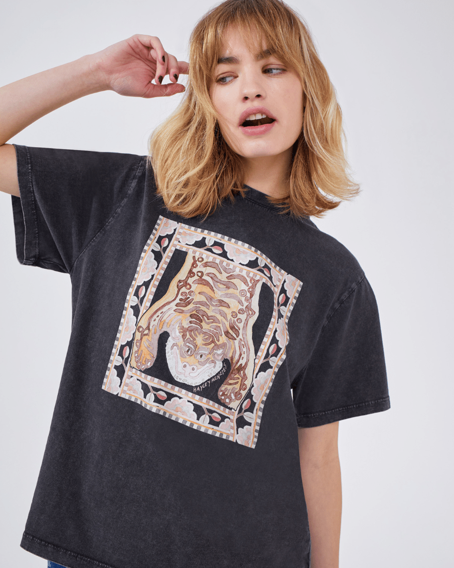 Hayley Menzies Lotus Tiger Printed T-Shirt