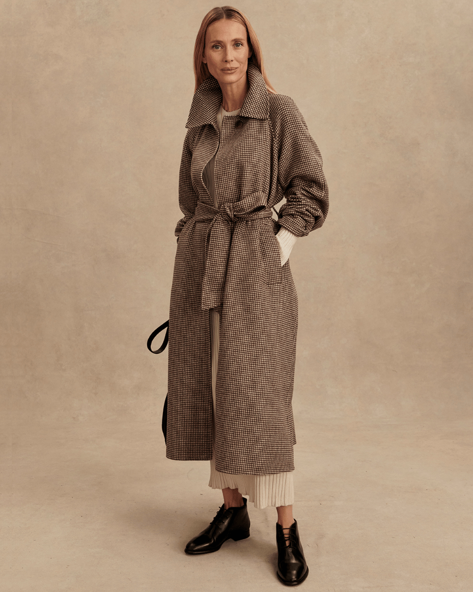 Varley Tomlinson Belted Long Coat - VARLEY - Luxe Leopard