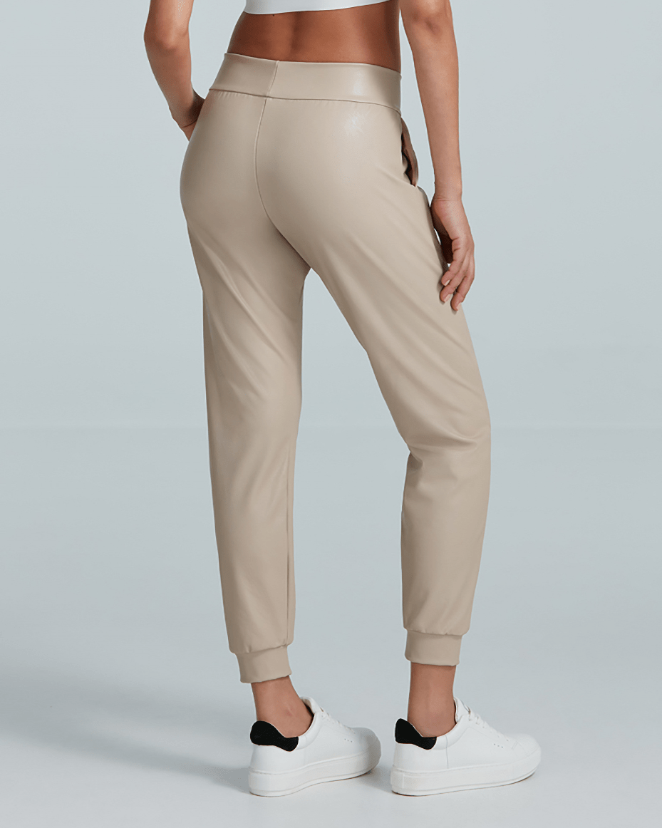 Commando Faux Leather Jogger Luxe Leopard