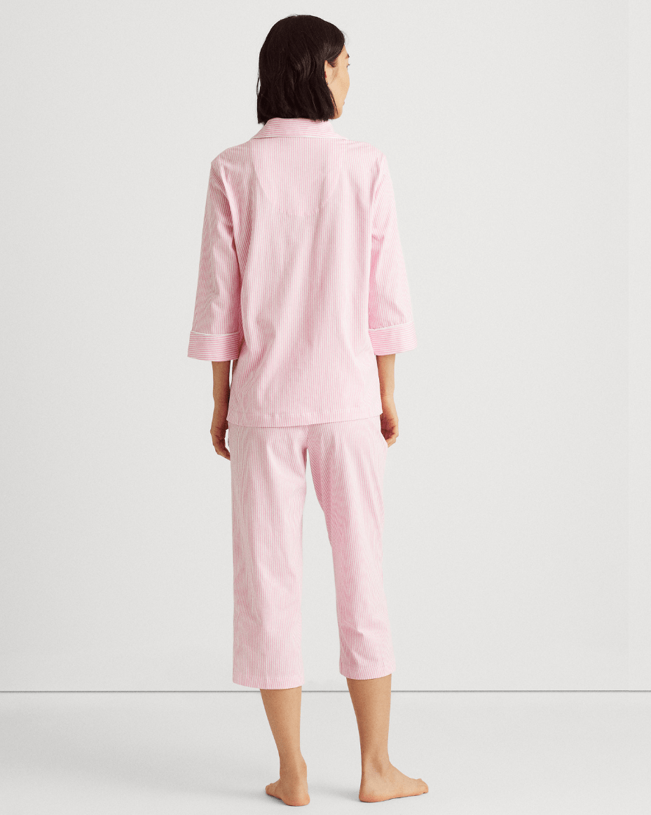 Ralph Lauren Classic Notch Collar Pyjama Set - RALPH LAUREN - Luxe Leopard