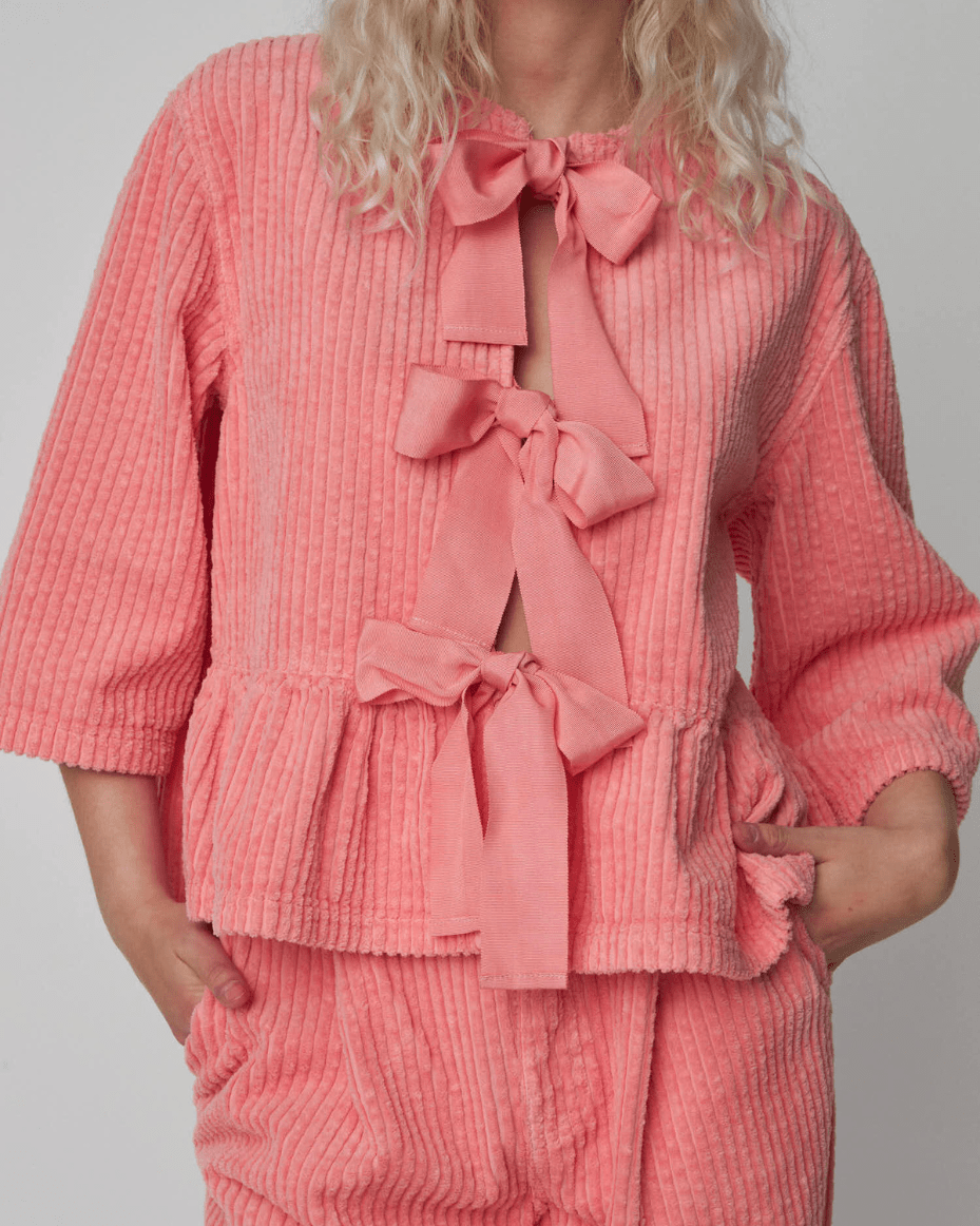 Stella Nova Corduroy Bow Blouse