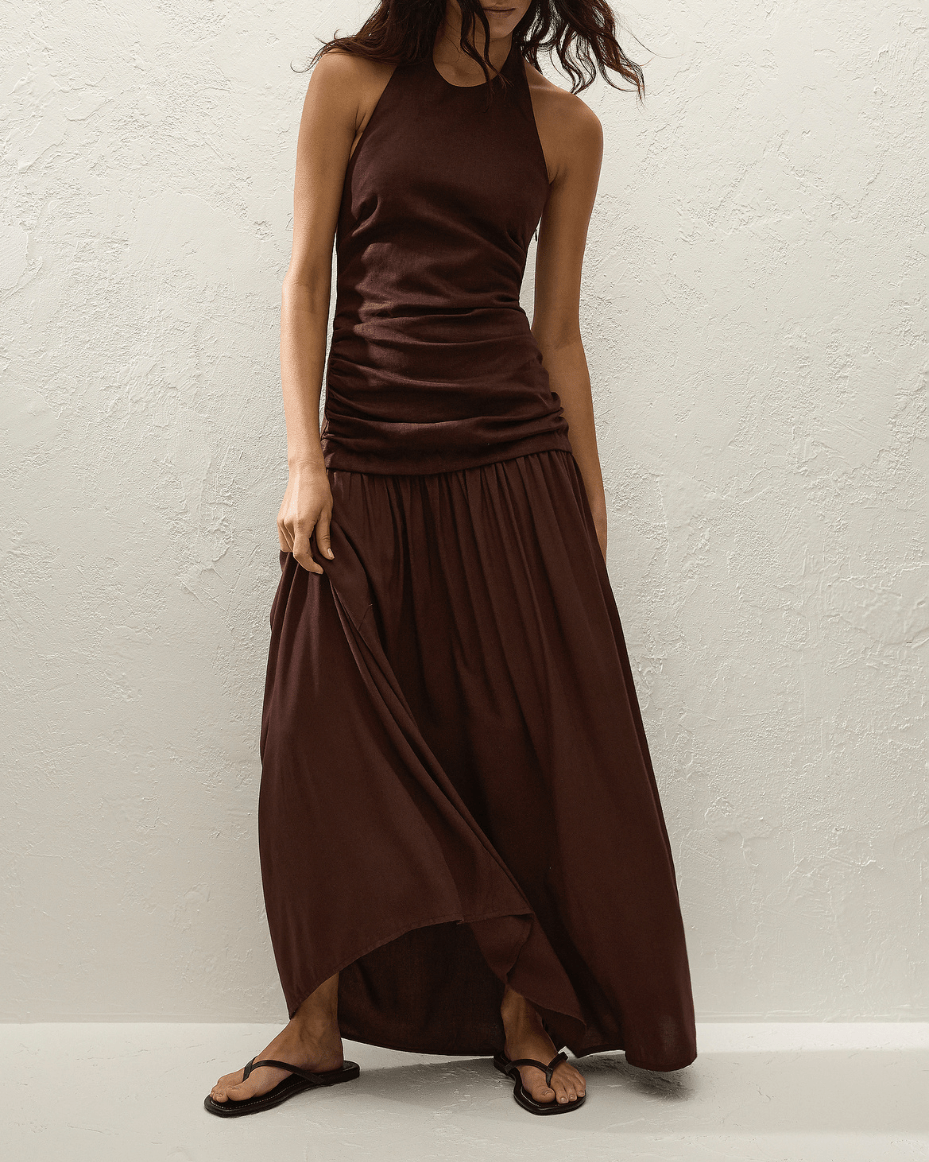 Faithfull The Brand Tali Maxie Dress - FAITHFULL THE BRAND - Luxe Leopard