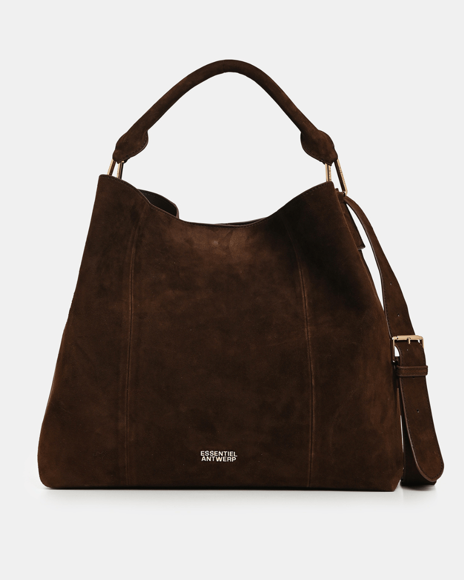 Essentiel Antwerp Kroon Suede Leather Shopper Bag