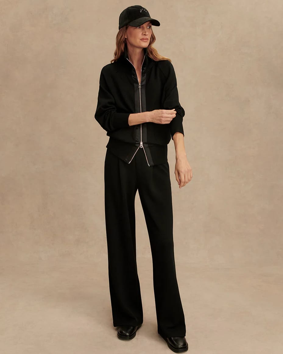 Varley Roxbury Zip Through Black - VARLEY - Luxe Leopard