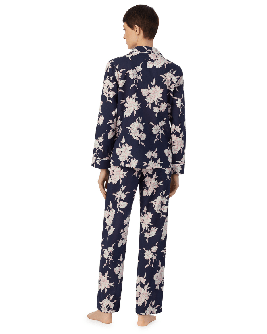 Ralph Lauren Classic Notch Collar Pajama Set - Luxe Leopard