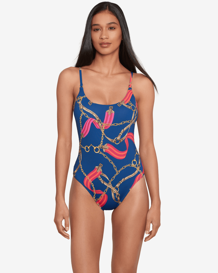 Ralph Lauren Bridle Lingerie Swimsuit - Luxe Leopard