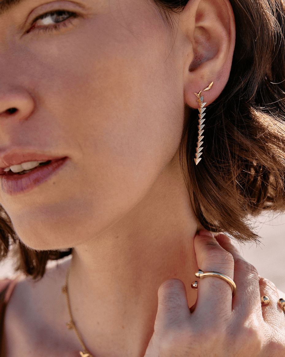 Rachel Jackson Dreamer Bird Drop Earrings - Luxe Leopard - Luxe Leopard