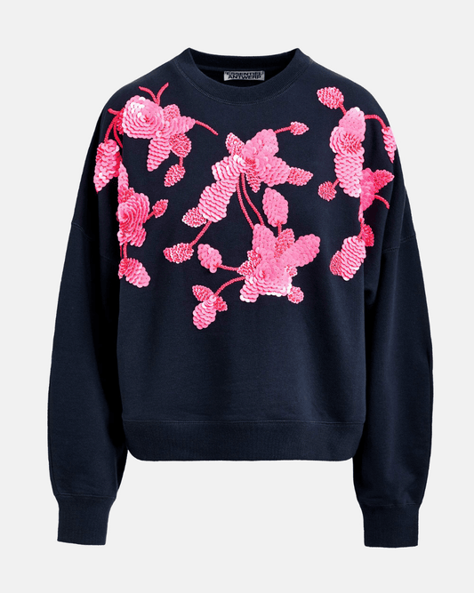 Essentiel Antwerp Jaga Embroidered Sweatshirt - ESSENTIEL ANTWERP - Luxe Leopard