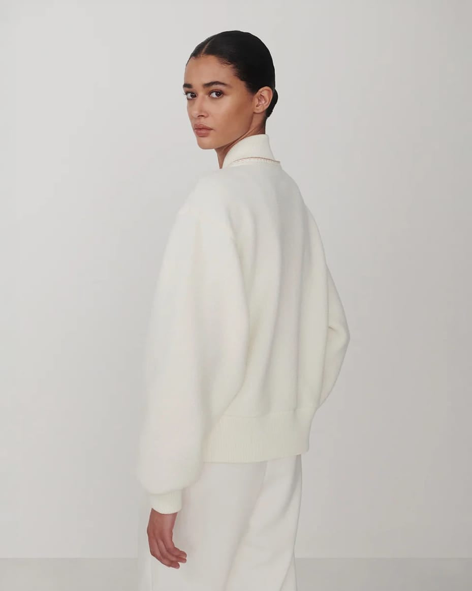 Varley Klaudia Fleece Jacket Egret