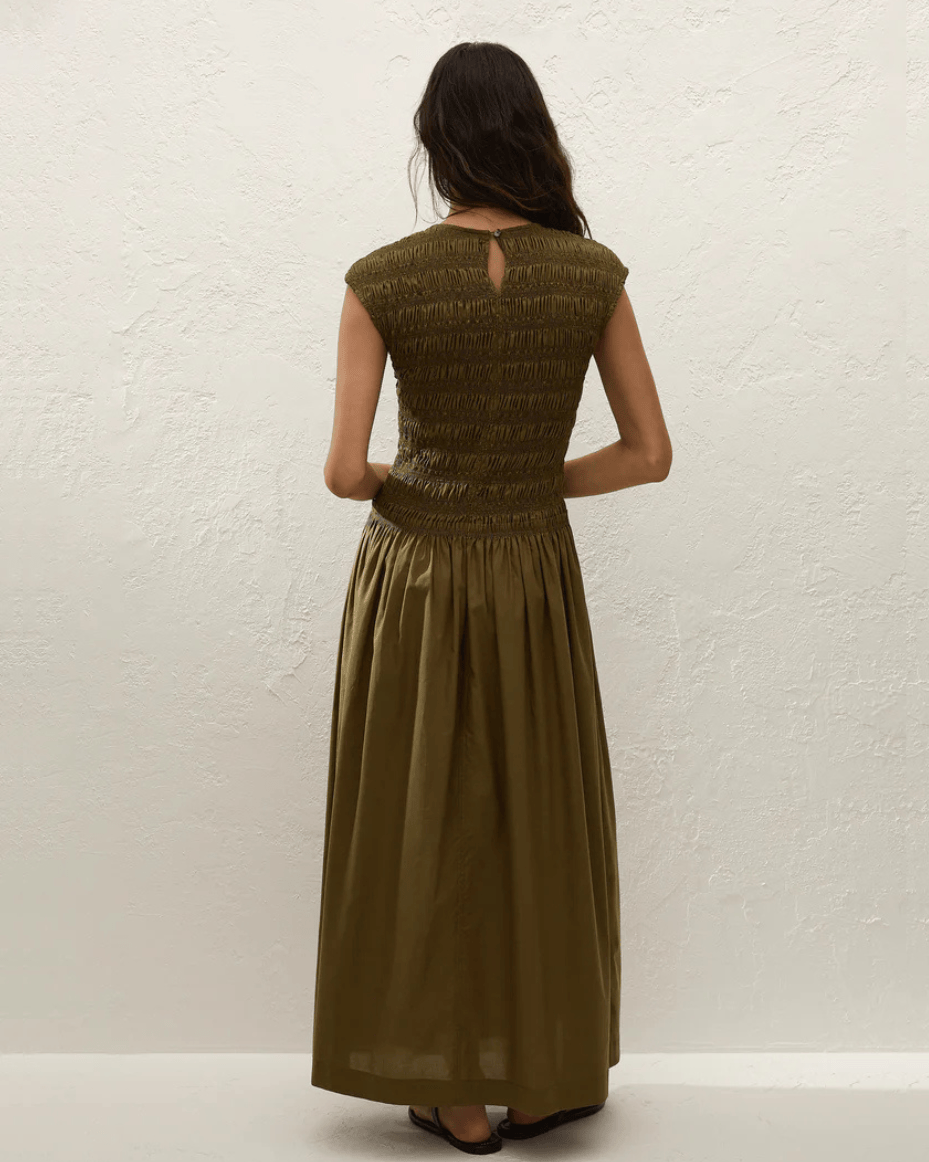 Faithfull The Brand Ale Midi Dress - FAITHFULL THE BRAND - Luxe Leopard