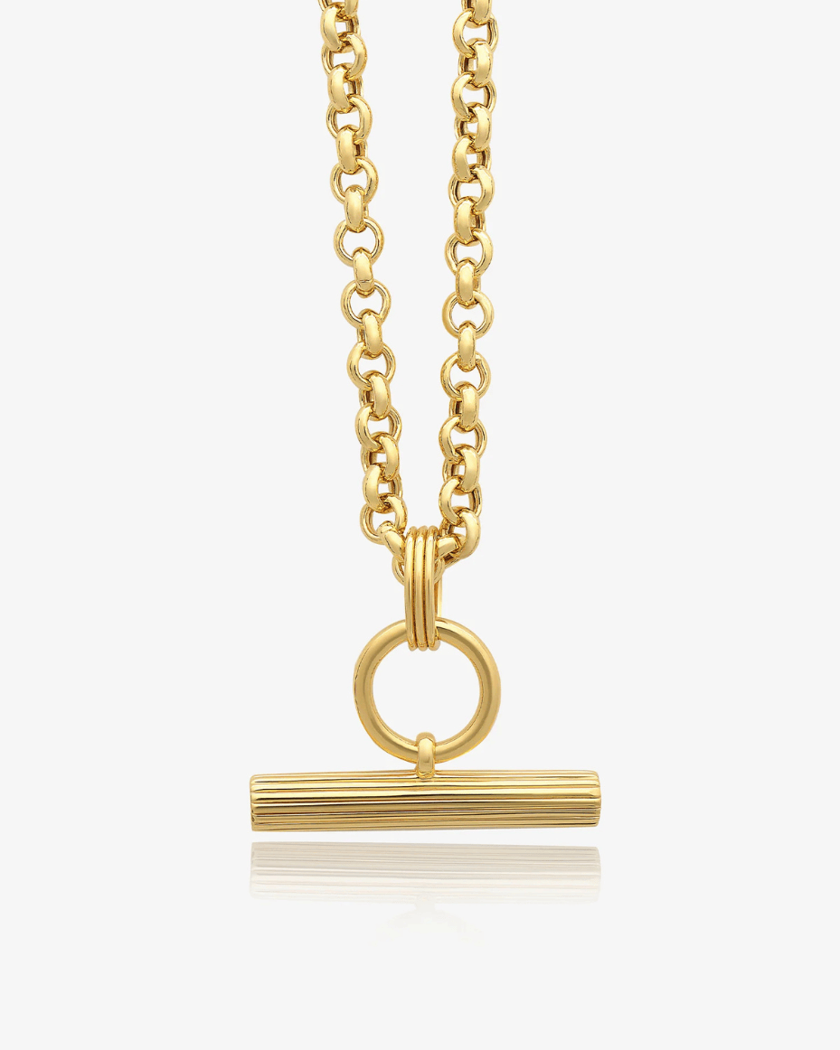 Rachel Jackson Chucky Personalised T - Bar Necklace - RACHEL JACKSON - Luxe Leopard