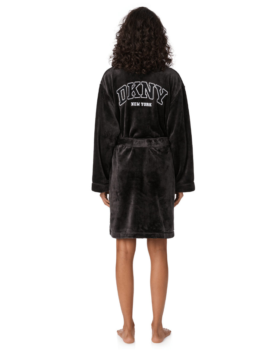 DKNY Long Sleeve Long Robe - DKNY - Luxe Leopard