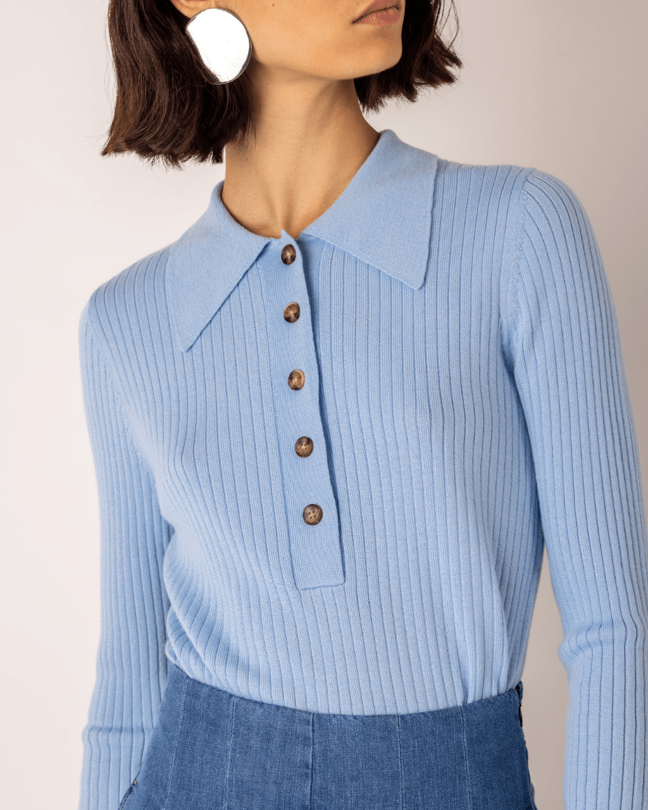 Vivere Cerise Rib Top - VIVERE - Luxe Leopard