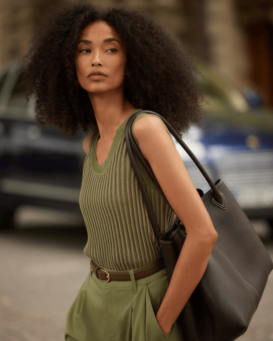 Varley Aldcroft Stich Knit Tank - VARLEY - Luxe Leopard