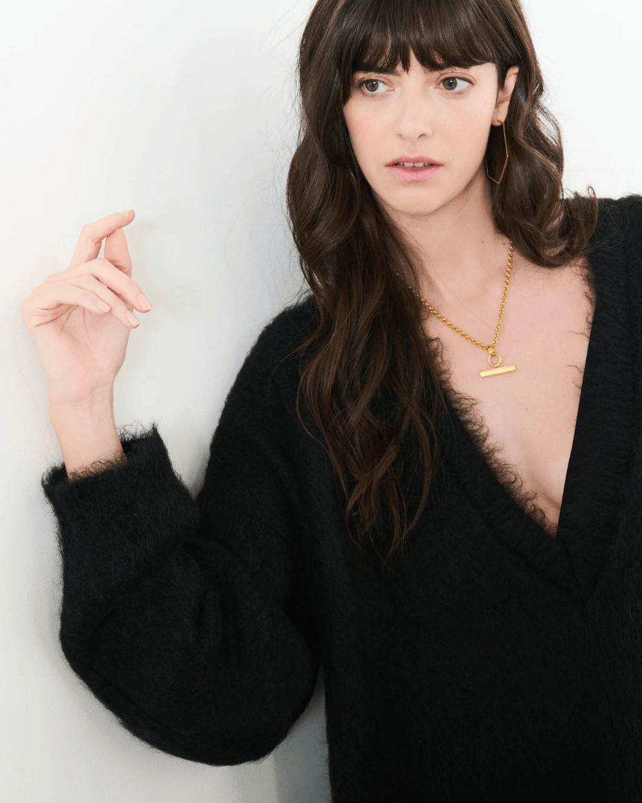 Rachel Jackson Chucky Personalised T - Bar Necklace - RACHEL JACKSON - Luxe Leopard