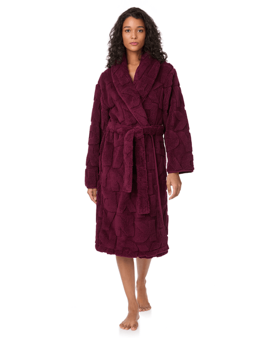 DKNY Long Sleeve Long Robe - DKNY - Luxe Leopard