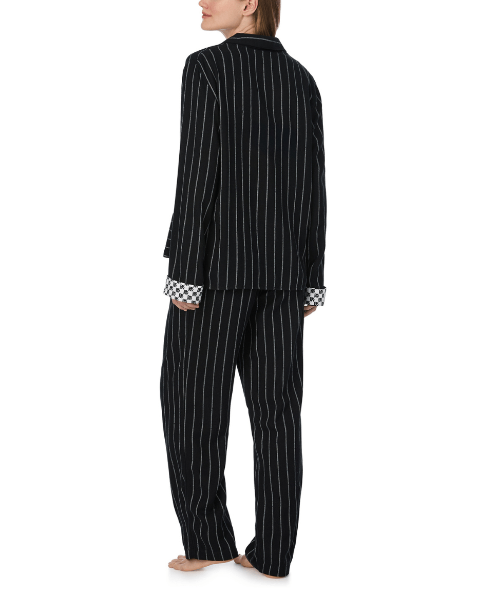 DKNY Long Sleeve Notch Collar Top & Pant Set - DKNY - Luxe Leopard