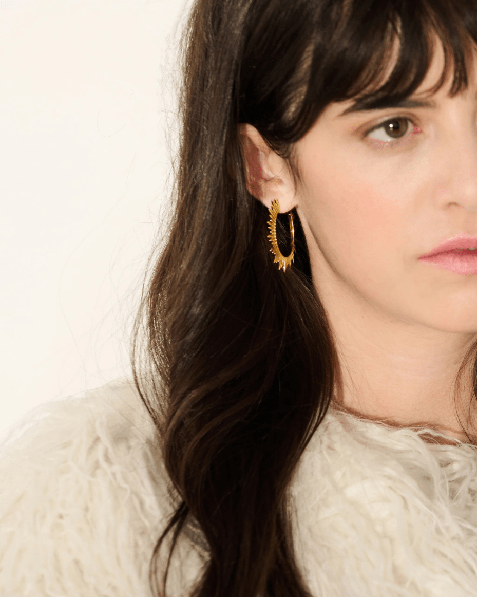 Rachel Jackson -  Electric Goddess Statement Hoop Earrings