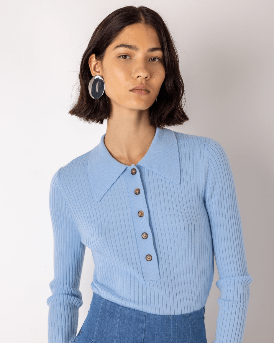 Vivere Cerise Rib Top - VIVERE - Luxe Leopard