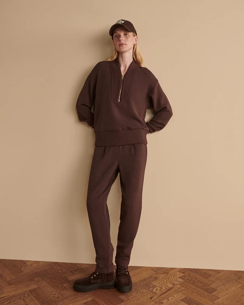 Varley The Rolled Cuff Pant 25 Coffee Bean Marl