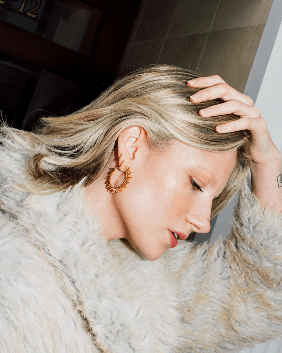 Rachel Jackson -  Electric Goddess Statement Hoop Earrings