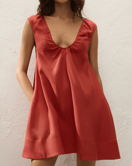 Faithfull The Brand Perla Mini Dress - FAITHFULL THE BRAND - Luxe Leopard