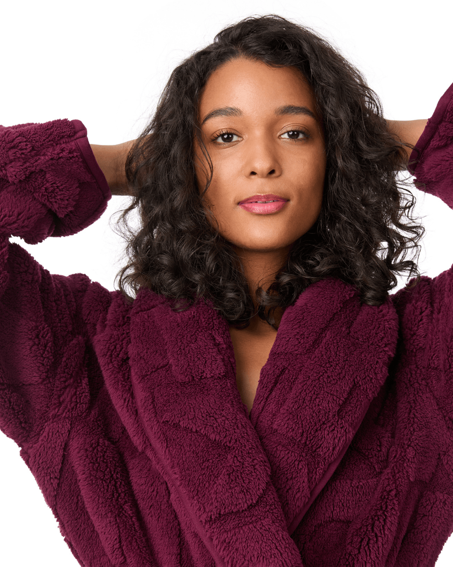 DKNY Long Sleeve Long Robe - DKNY - Luxe Leopard