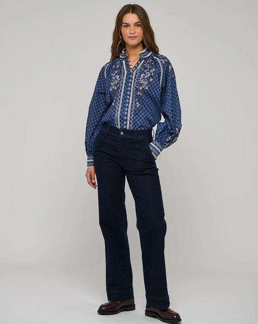 Dea Kudibal Monia Blouse With Stand Collar - DEA KUDIBAL - Luxe Leopard