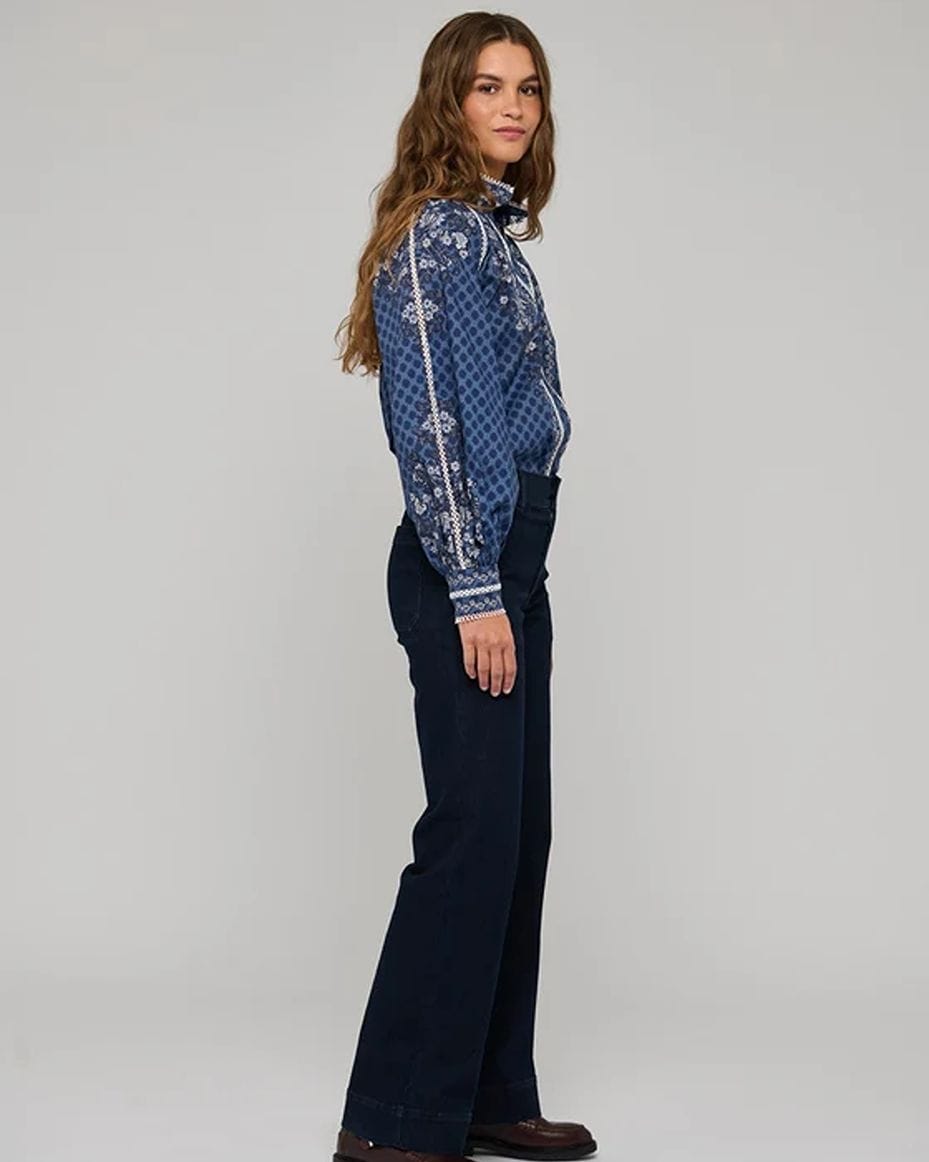 Dea Kudibal Monia Blouse With Stand Collar - DEA KUDIBAL - Luxe Leopard