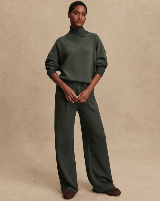 Varley Extra Wide Leg pant 29.5 - VARLEY - Luxe Leopard